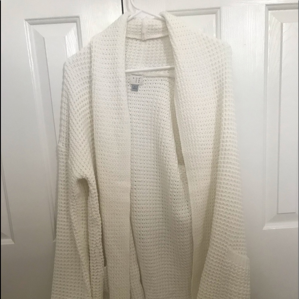 A New Day White Knit Cardigan